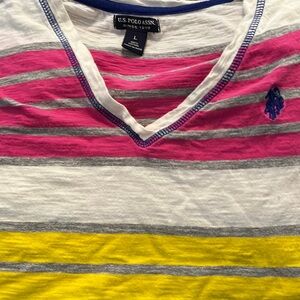 Girls size large US Polo Assn shirt sleeves shirt
